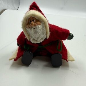 Vintage Russ The Christmas Country Folks Kris Kringle Santa Shelf Sitter Figure